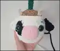 Planter Crochet Amigurumi Pattern step 2 - assembly progress