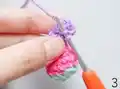 Spinderella the Spider Amigurumi Pattern step 3 - details and accessories