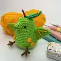 Pearodactyl Amigurumi Pattern step 4 - final assembly and finishing