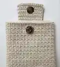 Dog Phone Pouch Amigurumi Pattern step 3 - details and accessories