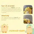 Psyduck-Baby Amigurumi Pattern step 3 - details and accessories