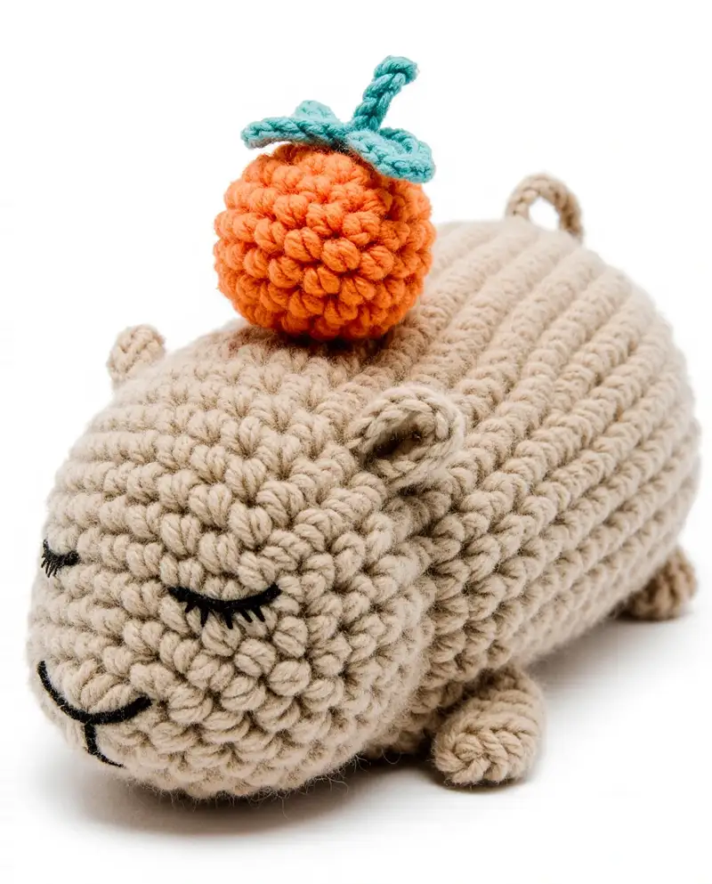 Free Intermediate crochet pattern: Capybara Amigurumi Pattern - Easy to follow tutorial