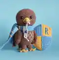 Eagle Ravenna Amigurumi Pattern step 1 - construction progress