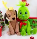 Baby Grinch Amigurumi Pattern step 1 - construction progress