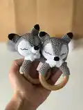 rattle_wolf Amigurumi Pattern step 1 - construction progress