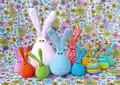 Bunny Amigurumi Pattern step 1 - construction progress