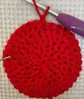 Fruit Snack Coozie Pack Pattern step 2 - assembly progress