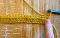The Finley Blanket Pattern step 2 - assembly progress