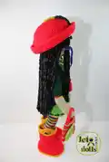 Emma Doll Amigurumi Pattern step 4 - final assembly and finishing