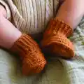 Classic Booties Pattern step 2 - assembly progress