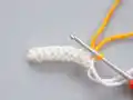 Circus Clown Amigurumi Pattern step 2 - assembly progress