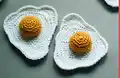 Fried Egg Amigurumi Pattern step 2 - assembly progress
