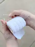 Angry Toilet Paper Amigurumi Pattern step 3 - details and accessories