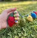Amigurumi Holiday Lights Amigurumi Pattern step 2 - assembly progress