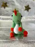 Cute Dinosaur Amigurumi Pattern step 3 - details and accessories
