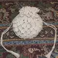 Vintage Style Drawstring Bag Pattern step 1 - construction progress