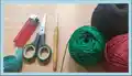 Flower Pouch Amigurumi Pattern step 2 - assembly progress