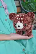 My little Bear Amigurumi Pattern step 2 - assembly progress