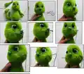 Baby Grinch Amigurumi Pattern step 3 - details and accessories