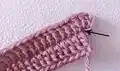Baby Sneakers Crochet Pattern step 2 - assembly progress