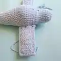 Plush Bonanza Beechcraft V-tail amigurumi pattern step 4 - final assembly and finishing