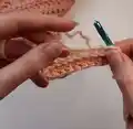 Crochet Puff Quilt Pattern step 2 - assembly progress