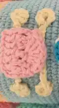 The Baby Blue Nutcracker Amigurumi Pattern step 3 - details and accessories