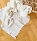 Baby Summer Blanket Crochet Pattern step 1 - construction progress