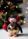 Penguin Amigurumi Pattern step 1 - construction progress