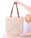 Granny Square Bag Pattern step 1 - construction progress