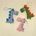 Dino's Family Amigurumi Pattern step 2 - assembly progress