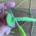 Flower Bookmark Crochet Pattern step 3 - details and accessories