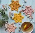 Sun Star Snowflake Pattern step 2 - assembly progress
