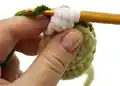 Dino Family Amigurumi Pattern step 3 - details and accessories