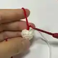 Santa Christmas Cat Amigurumi Pattern step 3 - details and accessories