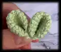 GRETTA the DRAGON Amigurumi Pattern step 2 - assembly progress