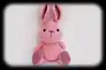 Rabbit Amigurumi Pattern step 1 - construction progress