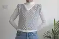 Corner To Corner Vest Pattern step 1 - construction progress