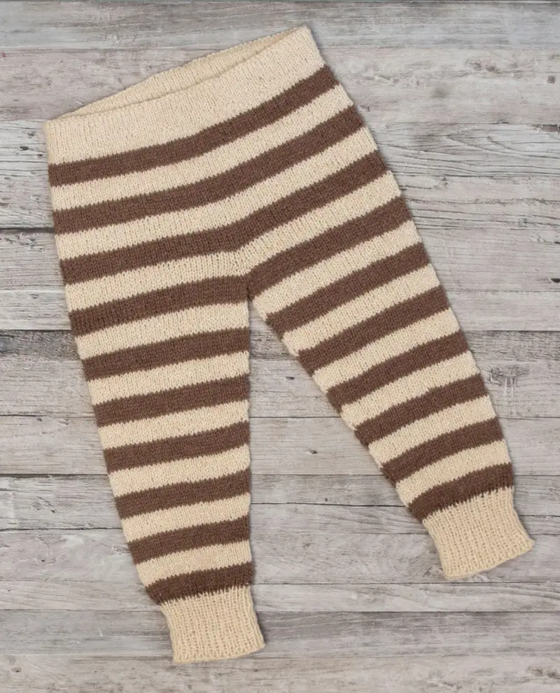 Free Intermediate crochet pattern: Adrian Striped Baby Pants Knitting Pattern - Easy to follow tutorial
