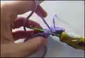 Blue the Butterfly Amigurumi Pattern step 2 - assembly progress