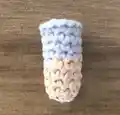Louisa Llama Amigurumi Pattern step 2 - assembly progress