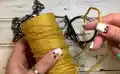 Crossbody with ruffles Pattern step 2 - assembly progress