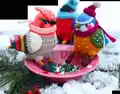 Kingfisher Amigurumi Pattern step 2 - assembly progress