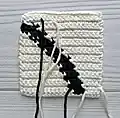 Black Cat Bag Crochet Pattern step 2 - assembly progress