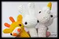Baby Rattle Amigurumi Pattern step 1 - construction progress