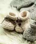 Baby Shoes Ivelle Pattern step 1 - construction progress