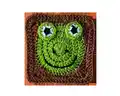 Frog Granny Square Amigurumi Pattern step 1 - construction progress