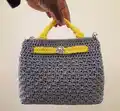 Giada Crochet Bag Pattern step 1 - construction progress