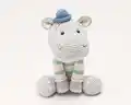 Bepo the little hippo Amigurumi Pattern step 1 - construction progress