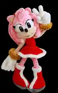 Amy Rose Amigurumi Pattern step 1 - construction progress